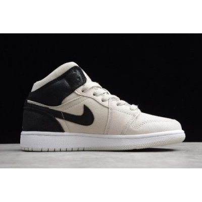 Nike Air Jordan 1 Mid Açık Metal Altın / Siyah Basketbol Ayakkabısı Türkiye - TRSSS1HU